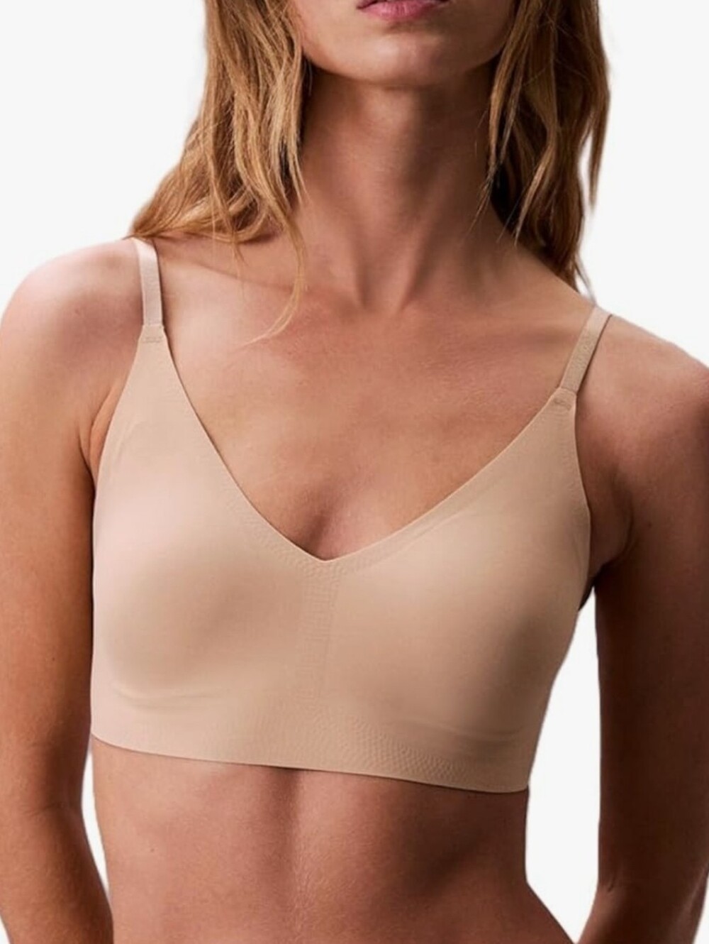 Calvin Klein Women's Invisibles Comfort Lightly Lined Seamless Wireless XL.